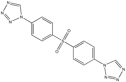 1-[4-[4-(tetrazol-1-yl)phenyl]sulfonylphenyl]tetrazole Struktur