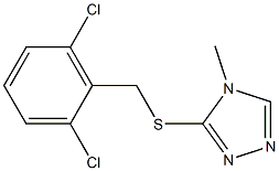 3-[(2,6-dichlorophenyl)methylsulfanyl]-4-methyl-1,2,4-triazole Struktur