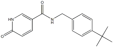 N-[(4-tert-butylphenyl)methyl]-6-oxo-1H-pyridine-3-carboxamide Struktur