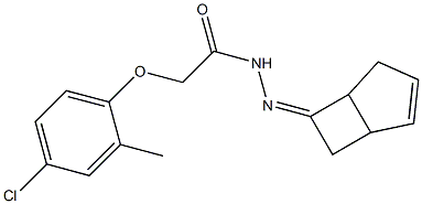 N-[(Z)-7-bicyclo[3.2.0]hept-3-enylideneamino]-2-(4-chloro-2-methylphenoxy)acetamide Struktur