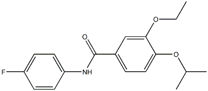 3-ethoxy-N-(4-fluorophenyl)-4-propan-2-yloxybenzamide Struktur