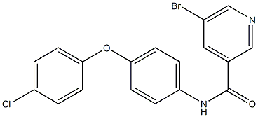 5-bromo-N-[4-(4-chlorophenoxy)phenyl]pyridine-3-carboxamide Struktur