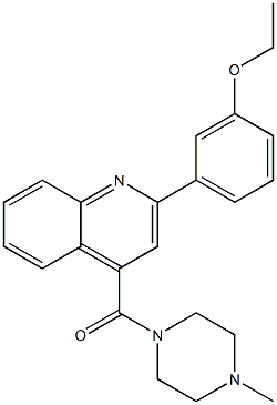 [2-(3-ethoxyphenyl)quinolin-4-yl]-(4-methylpiperazin-1-yl)methanone Struktur