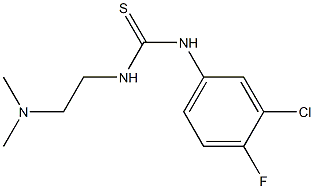 1-(3-chloro-4-fluorophenyl)-3-[2-(dimethylamino)ethyl]thiourea Struktur