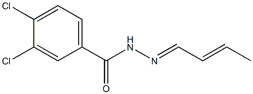 N-[(E)-[(E)-but-2-enylidene]amino]-3,4-dichlorobenzamide Struktur