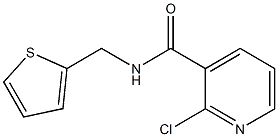 2-chloro-N-(thiophen-2-ylmethyl)pyridine-3-carboxamide Struktur