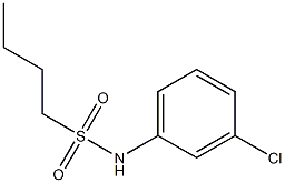 N-(3-chlorophenyl)butane-1-sulfonamide Struktur