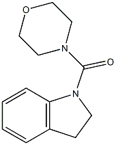 2,3-dihydroindol-1-yl(morpholin-4-yl)methanone Struktur