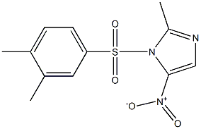 1-(3,4-dimethylphenyl)sulfonyl-2-methyl-5-nitroimidazole Struktur