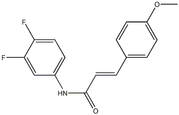 (E)-N-(3,4-difluorophenyl)-3-(4-methoxyphenyl)prop-2-enamide Struktur