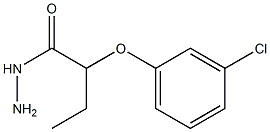 2-(3-chlorophenoxy)butanehydrazide Struktur