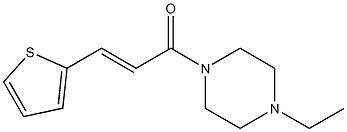 (E)-1-(4-ethylpiperazin-1-yl)-3-thiophen-2-ylprop-2-en-1-one Struktur