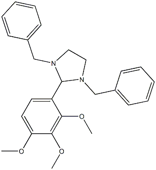 1,3-dibenzyl-2-(2,3,4-trimethoxyphenyl)imidazolidine Struktur