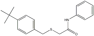 2-[(4-tert-butylphenyl)methylsulfanyl]-N-phenylacetamide Struktur