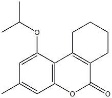 3-methyl-1-propan-2-yloxy-7,8,9,10-tetrahydrobenzo[c]chromen-6-one Struktur