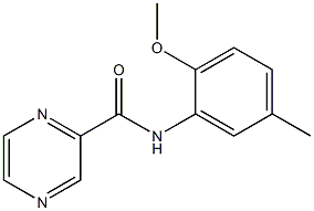 N-(2-methoxy-5-methylphenyl)pyrazine-2-carboxamide Struktur