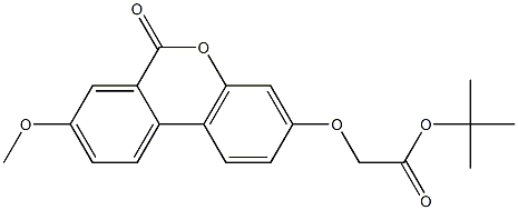 tert-butyl 2-(8-methoxy-6-oxobenzo[c]chromen-3-yl)oxyacetate Struktur