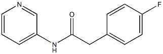 2-(4-fluorophenyl)-N-pyridin-3-ylacetamide Struktur