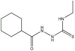 1-(cyclohexanecarbonylamino)-3-ethylthiourea Struktur