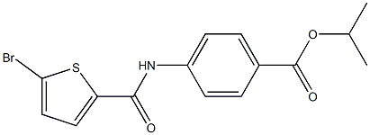 propan-2-yl 4-[(5-bromothiophene-2-carbonyl)amino]benzoate Struktur