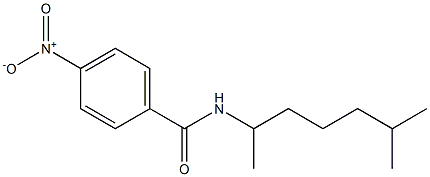 N-(6-methylheptan-2-yl)-4-nitrobenzamide Struktur