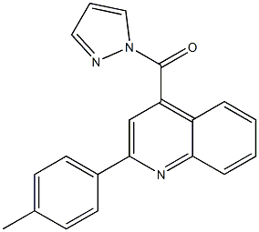 [2-(4-methylphenyl)quinolin-4-yl]-pyrazol-1-ylmethanone Struktur