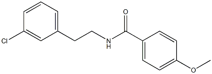 N-[2-(3-chlorophenyl)ethyl]-4-methoxybenzamide Struktur