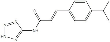 (E)-3-(4-propan-2-ylphenyl)-N-(2H-tetrazol-5-yl)prop-2-enamide Struktur