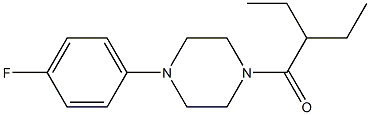 2-ethyl-1-[4-(4-fluorophenyl)piperazin-1-yl]butan-1-one Struktur