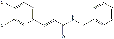 (E)-N-benzyl-3-(3,4-dichlorophenyl)prop-2-enamide Struktur