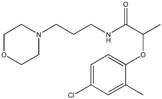 2-(4-chloro-2-methylphenoxy)-N-(3-morpholin-4-ylpropyl)propanamide Struktur