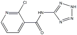 2-chloro-N-(2H-tetrazol-5-yl)pyridine-3-carboxamide Struktur