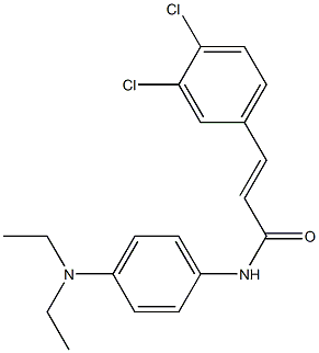 (E)-3-(3,4-dichlorophenyl)-N-[4-(diethylamino)phenyl]prop-2-enamide Struktur