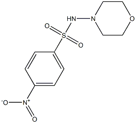 N-morpholin-4-yl-4-nitrobenzenesulfonamide Struktur