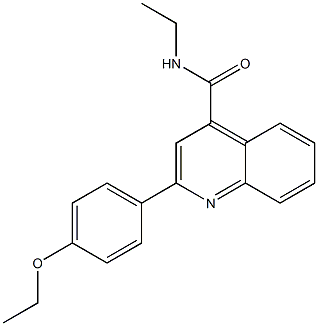 2-(4-ethoxyphenyl)-N-ethylquinoline-4-carboxamide Struktur