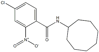 4-chloro-N-cyclooctyl-2-nitrobenzamide Struktur