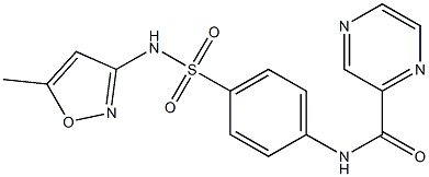 N-[4-[(5-methyl-1,2-oxazol-3-yl)sulfamoyl]phenyl]pyrazine-2-carboxamide Structure