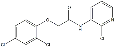 N-(2-chloropyridin-3-yl)-2-(2,4-dichlorophenoxy)acetamide Struktur