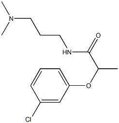 2-(3-chlorophenoxy)-N-[3-(dimethylamino)propyl]propanamide Struktur