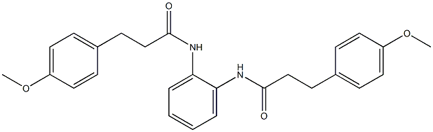 3-(4-methoxyphenyl)-N-[2-[3-(4-methoxyphenyl)propanoylamino]phenyl]propanamide Struktur