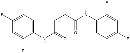 N,N'-bis(2,4-difluorophenyl)butanediamide Struktur