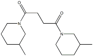 1,4-bis(3-methylpiperidin-1-yl)butane-1,4-dione Struktur