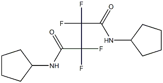 N,N'-dicyclopentyl-2,2,3,3-tetrafluorobutanediamide Struktur