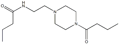 N-[2-(4-butanoylpiperazin-1-yl)ethyl]butanamide Struktur