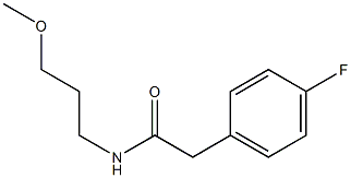 2-(4-fluorophenyl)-N-(3-methoxypropyl)acetamide Struktur