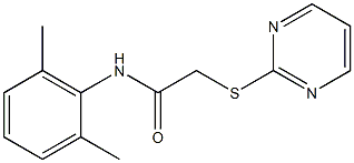 N-(2,6-dimethylphenyl)-2-pyrimidin-2-ylsulfanylacetamide Struktur