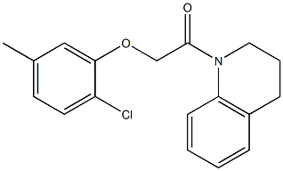 2-(2-chloro-5-methylphenoxy)-1-(3,4-dihydro-2H-quinolin-1-yl)ethanone Struktur