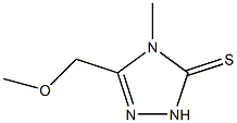 3-(methoxymethyl)-4-methyl-1H-1,2,4-triazole-5-thione Struktur