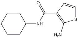 2-amino-N-cyclohexylthiophene-3-carboxamide Struktur