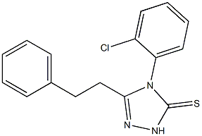 4-(2-chlorophenyl)-3-(2-phenylethyl)-1H-1,2,4-triazole-5-thione Struktur